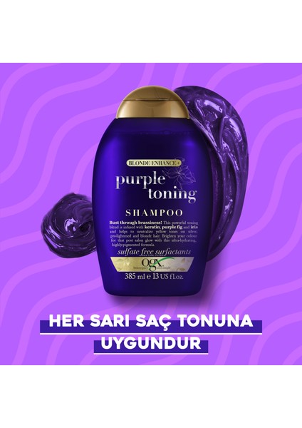 OGX Turunculaşma Karşıtı Purple Toning Sülfatsız Mor Şampuan 385 ml