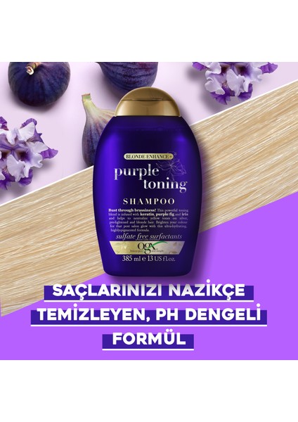 OGX Turunculaşma Karşıtı Purple Toning Sülfatsız Mor Şampuan 385 ml