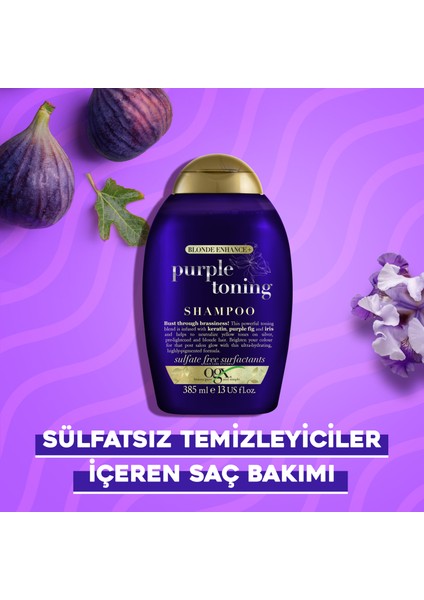 OGX Turunculaşma Karşıtı Purple Toning Sülfatsız Mor Şampuan 385 ml