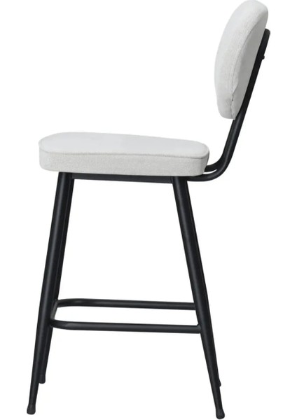 Bar Sandalyesi Ikea Kadın Tasarımı 75 cm Siyah Metal,gri Kumaş fiyatları