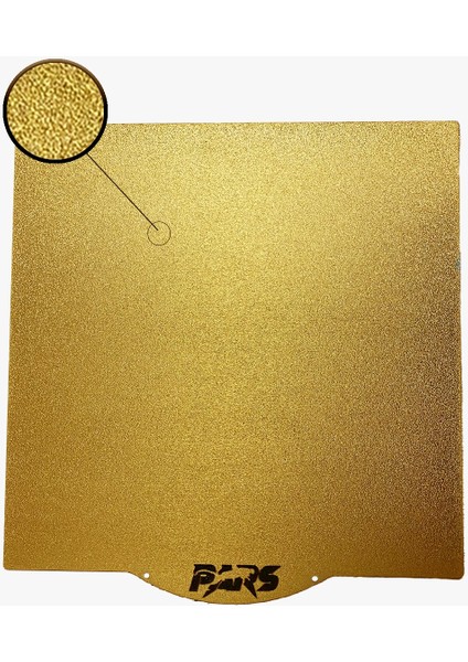 250X250 mm Pars Gold Pei Kaplı Özel Yay Çeliği Tabla Mıknatıssız