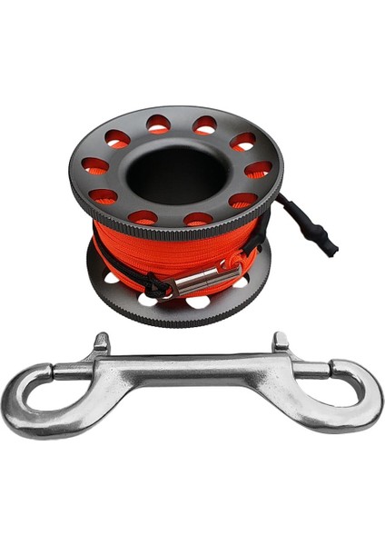 2x Scuba Dalış Dalış Alüminyum Parmak Makarası 15M (Yurt Dışından)