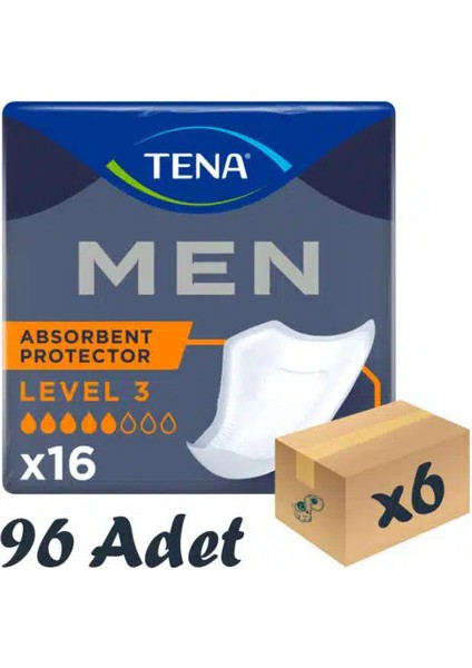 Men Level 3 - Erkek Mesane Pedi - 5 Damla - 16’lı 6 Paket