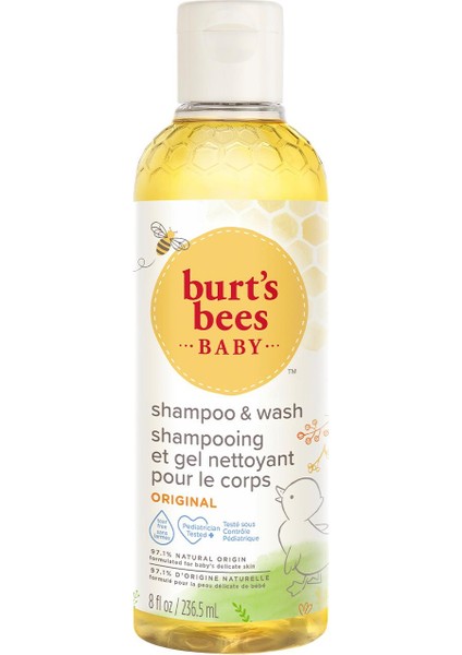 Burts Bees Bebek Saç Ve Vücut Şampuanı - Baby Bee Shampoo Body Wash 235 mL