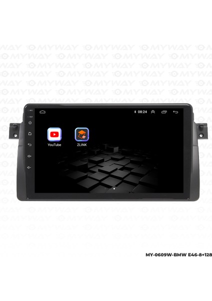 Bmw E46 Android Multimedya Carplay Navigasyon Ekran - 8gb RAM+128 GB HDD - Myway