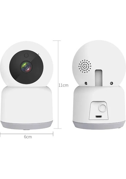 Wi-Fi Kamera Cata Akıllı Ip Kamera Çift Yön Ses Hareket Algılama Gece Görüş Fhd Bebek Bakıcı Kamera