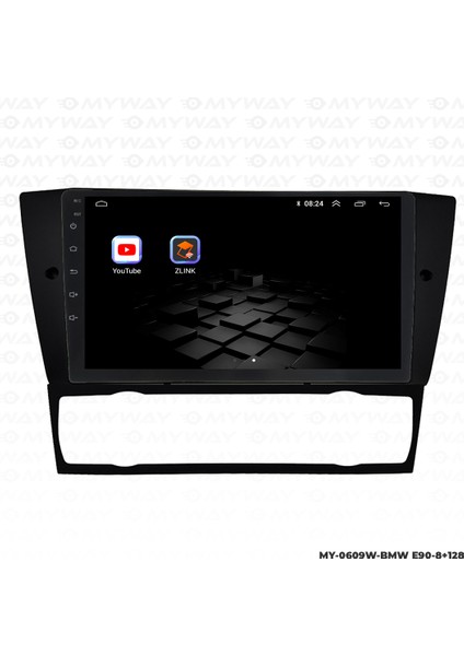 Bmw E90 Android Multimedya Carplay Navigasyon Ekran - 8gb RAM+128 GB HDD - Myway