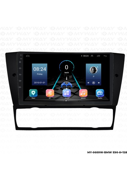 Bmw E90 Android Multimedya Carplay Navigasyon Ekran - 8gb RAM+128 GB HDD - Myway modelleri
