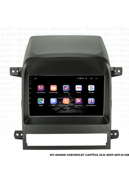 Chevrolet Captiva Android Multimedya Carplay Navigasyon Ekran - 8gb RAM+128 GB HDD - Myway