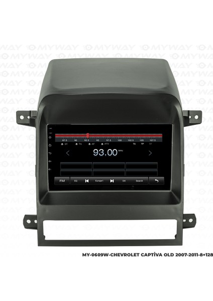 Chevrolet Captiva Android Multimedya Carplay Navigasyon Ekran - 8gb RAM+128 GB HDD - Myway