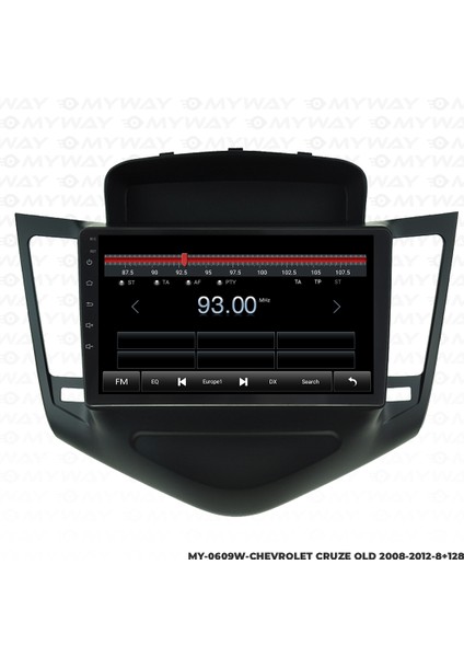 Chevrolet Cruze Android Multimedya Carplay Navigasyon Ekran - 8gb RAM+128 GB HDD - Myway