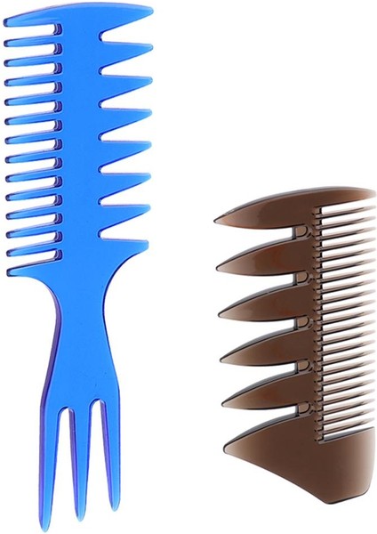 2 Adet Kaygan, Alt Kesim , Kase Kesimi, Quiff Için Tarak (Yurt Dışından)