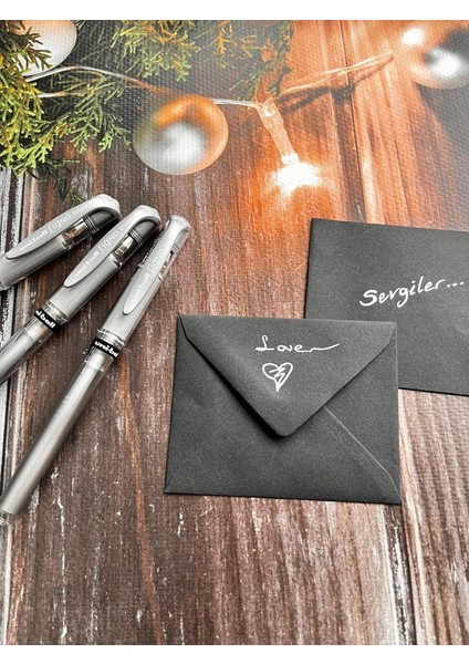 Uni-Ball UM-153 Signo Broad Roller Kalem Gümüş 3 Adet 1.0 mm Davetiye Kalemi /gümüş Yazan Davetiye Anı Defteri Kalemi / Imza Kalemi / Jel Kalem -T337