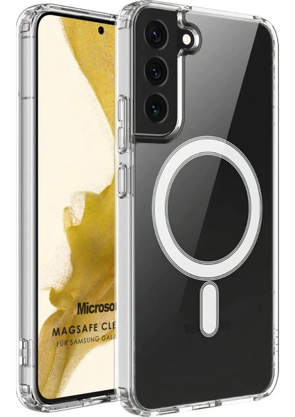Samsung Galaxy S22 Plus Kılıf Magsafe Clear Soft Şeffaf