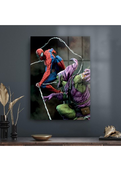 Cam Tablo Spiderman Vs Green Goblin Web