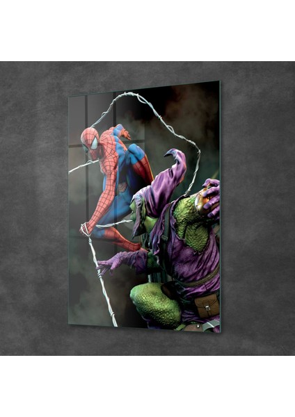 Cam Tablo Spiderman Vs Green Goblin Web