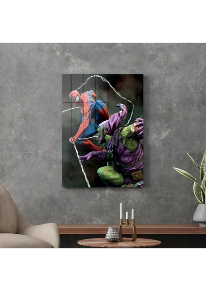 Cam Tablo Spiderman Vs Green Goblin Web