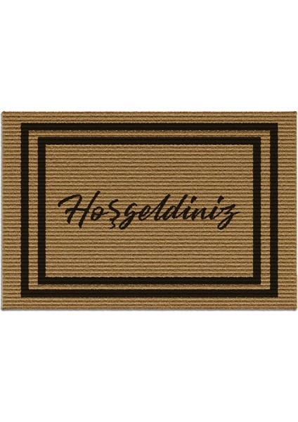 Hoşgeldiniz Desenli Kapı Önü Halı Paspas