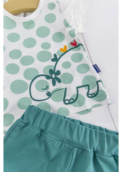 Puantiyeli Dino Figürlü 2'li Yazlık Kız Bebek Takım10 fiyatları