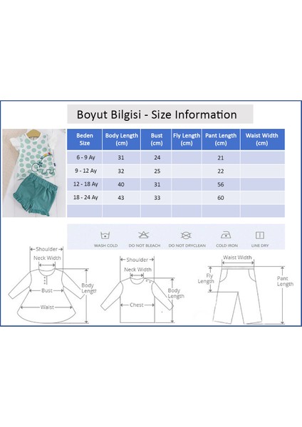 Puantiyeli Dino Figürlü 2'li Yazlık Kız Bebek Takım10 fırsatları