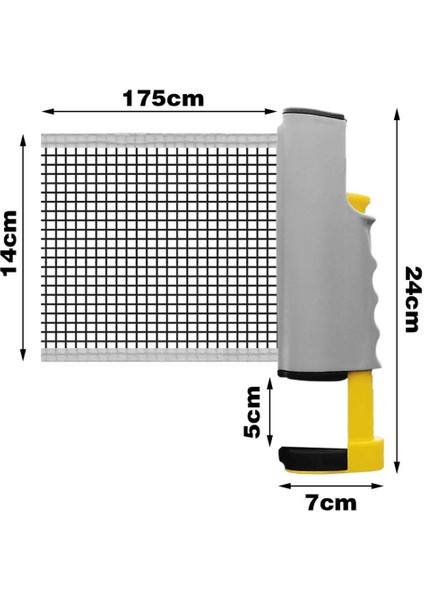 Masa Tenisi Filesi Otomatik Gerdirme Mekanizmalı Tüm Masalara Uyumlu Pinpon Ağı