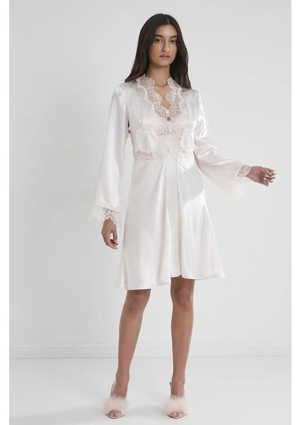 6335 Saten Gecelik Sabahlık Pijama Takım Şort Takım 6'lı Çeyiz Seti fiyatları