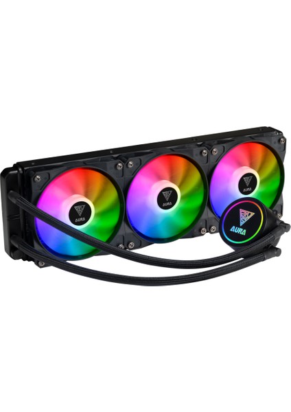 Gamdıas Aura GL360, 360MM, Rgb, 3 Fanlı, Cpu Sıvı Soğutma