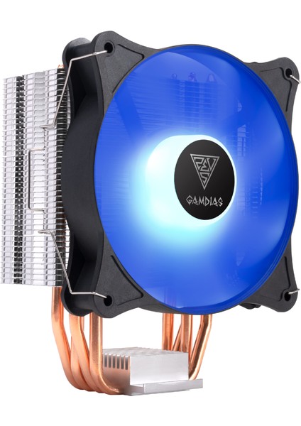 Gamdıas Boreas E1-410, Blue Lights, 120MM Cpu Kule Tipi Hava Soğutma (Amd ve Intel Tüm Işlemciler ile Uyumlu)