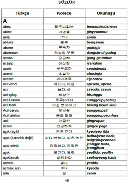 Korece Öğren Gramer ve Korecesözlük