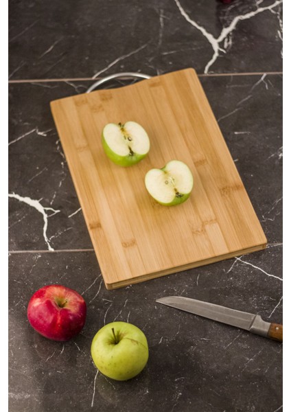 Bambu Kesme Tahtası Sunum Tahtası 22X32