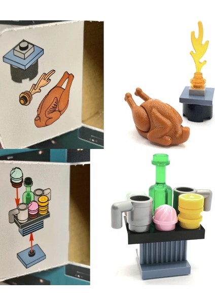 Marvel - Guardians Of The Galaxy Holiday Special (2022) Food And Drinks Table Christmas Turkey And Flame (28 Parça) (18 Parça)