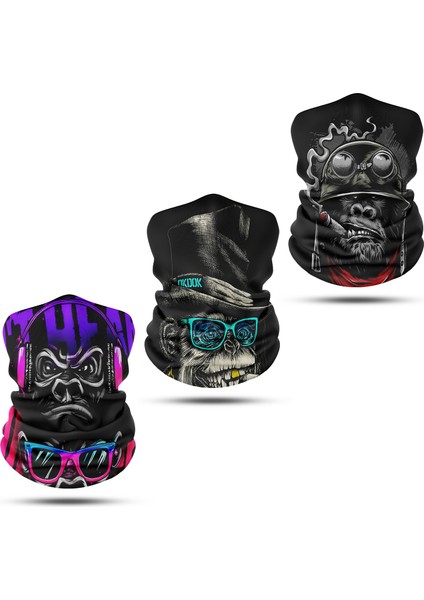 3'lü Set Boyunluk Bandana Outdoor Balaklava Yüz Maskesi Kafa Bandı fiyatları