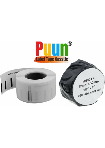 Dymo Lw 99017 Muadil Askılı Dosya Etiketi 220 Etiket/paket 12MM x 50MM
