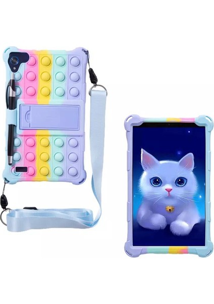 Apple Ipad 5. 6. Nesil 2017 2018 9.7" Inc Uyumlu Kılıf Popit Kalemli Köşe Korumalı Standlı Askılı