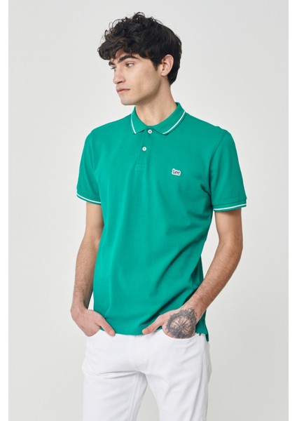 Lee Erkek Mavi Polo Tişört