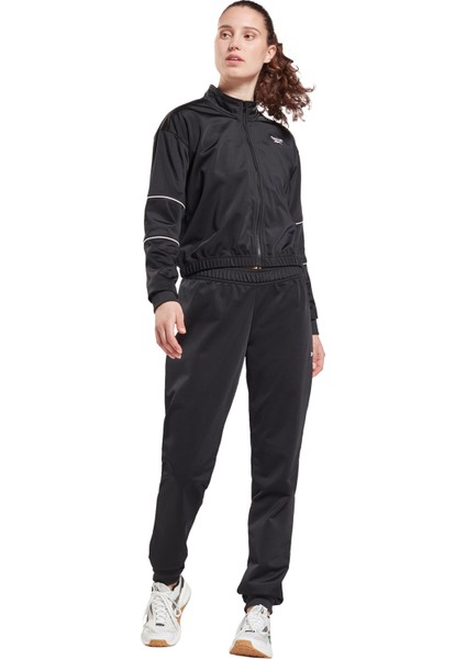 Düz Siyah Kadın Eşofman Takımı GS9356 Te Tracksuit