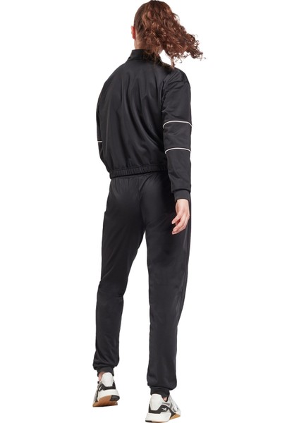 Düz Siyah Kadın Eşofman Takımı GS9356 Te Tracksuit