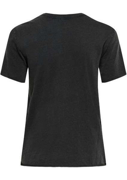 Oversize Kısa Kol Yuvarlak Yaka Minimalist Kadın T-Shirt - Günlük Stil fiyatları