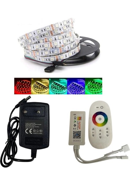 Tuya Destekli Wifi Kontrollü 5m Rgb Şerit LED Set 5 Metre