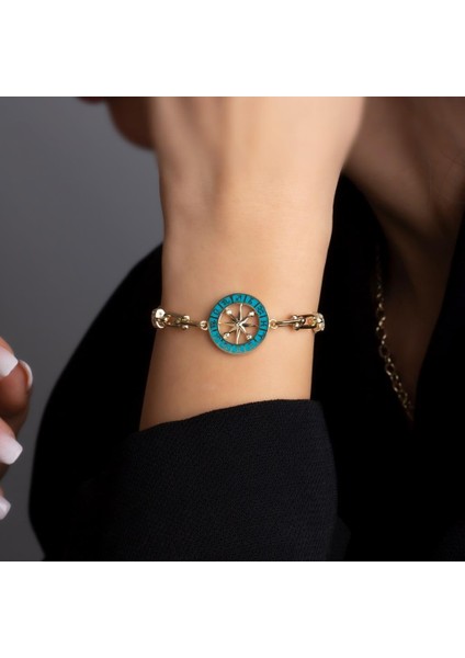Mavi Mineli Burç Bileklik