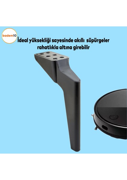 Logan Lüks Mobilya Kanepe Sehpa Tv Ünitesi Berjer Koltuk Ayağı 23 Cm Siyah Baza Ayakları fiyatları