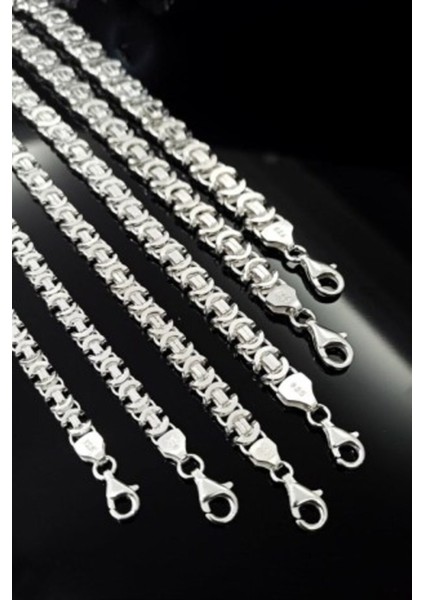 925 Ayar Gümüş Erkek Bileklik Künye Parlak 8 mm Euro Kral Model modelleri