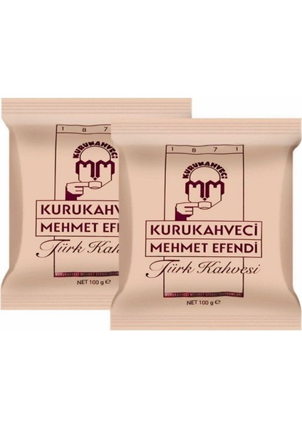 Kurukahveci Mehmet Efendi  Türk Kahvesi 100 gr (2X100 Gr)