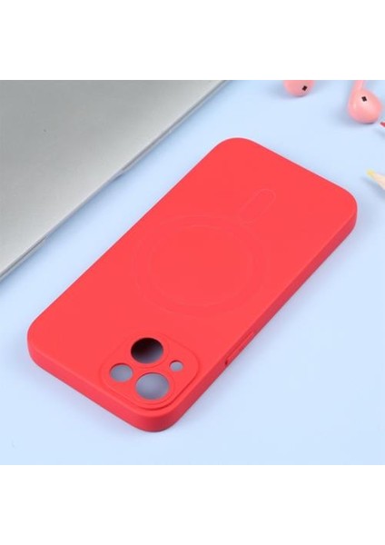 Magsafe Uyumlu Iphone 14 6.1inç Silikon Kılıf, Kamera Koruyucu, Darbe Emici, Lansman Kılıf modelleri