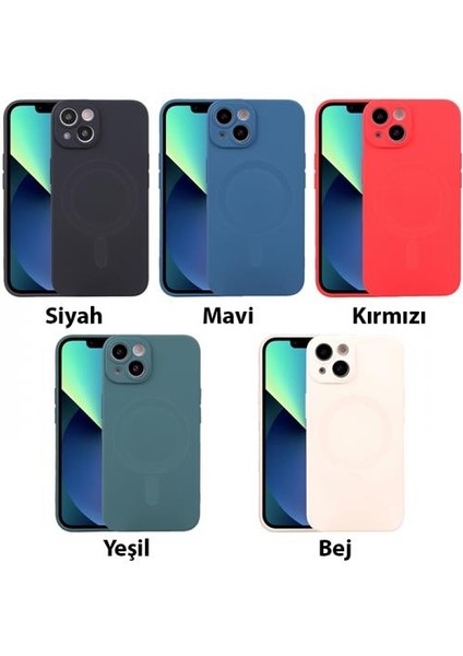 Magsafe Uyumlu Iphone 14 6.1inç Silikon Kılıf, Kamera Koruyucu, Darbe Emici, Lansman Kılıf indirimleri