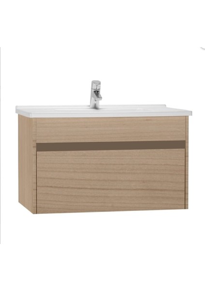 Vitra S30 Lavabo Dolabı 80 cm Tek Çekmeceli Altın Kiraz 63333