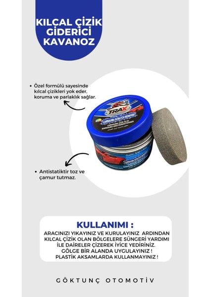 Çizik Giderici Çizik Alıcı Araba Oto Süper Parlaklık Üstün Koruma Carnauba 250ML