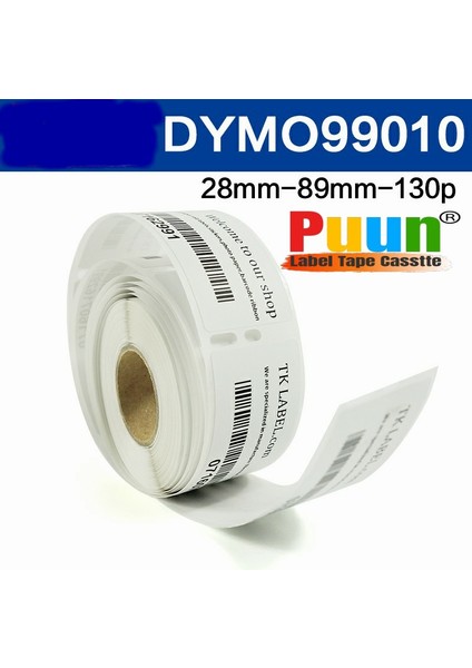 Dymo Lw 99010 Muadil Adres Etıketı 130 Etiket/rulo;2 Rulo 28MM x 89MM Labelwriter LW310, LW320, LW330, LW400, LW450, Twin, Duo, 4xl