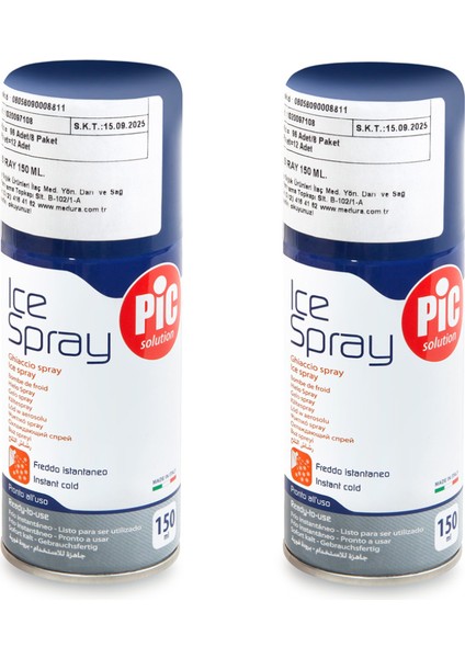 Pic Solution Soğutucu Sprey (Buz Spreyi) 150 ml 2 Adet