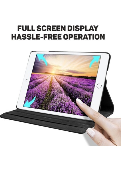 Apple Ipad Air 2 (2014) 9.7" 360 Derece Dönebilen Tam Koruma Standlı Akıllı Kapak Kılıf